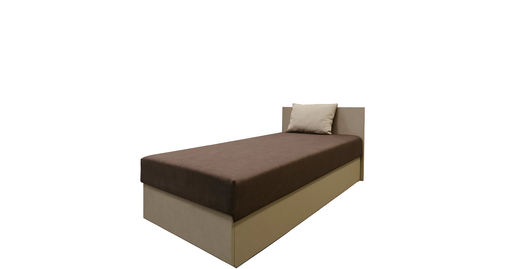 Bonell Rugó TOKIO heverő 90 x 200 cm rugós fekvőfelülettel | Beige - Cappuccino ...