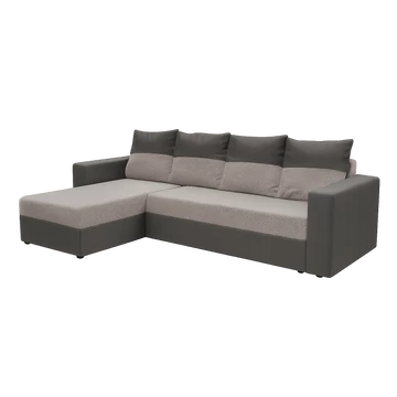 Cuba sarokülő világosszürke - sötétszürke színben