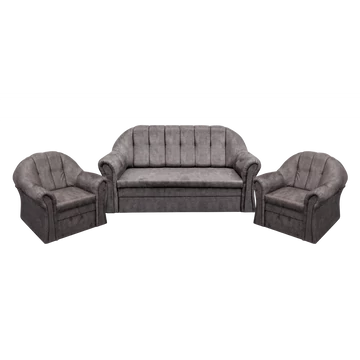 Aliz 3+2+1 ülőgarnitúra sötétszürke színben