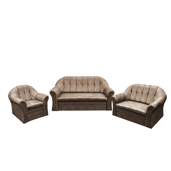 Aliz 3+2+1 ülőgarnitúra sötétbarna színben